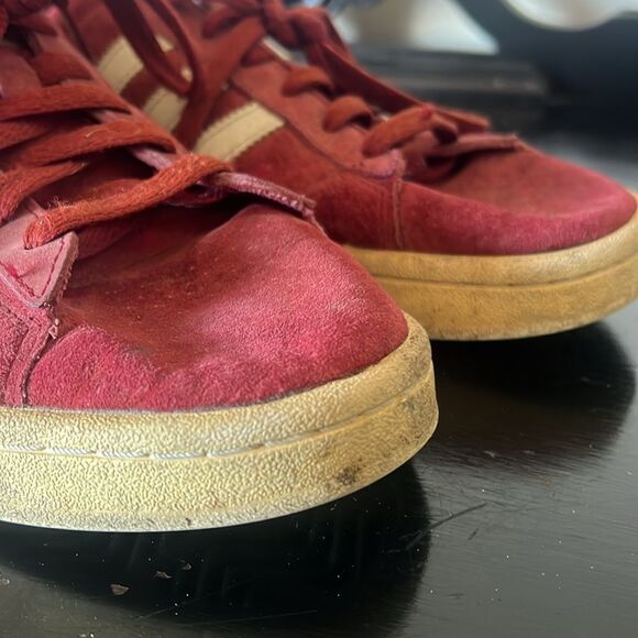 Men 9.5 US  Adidas Originals Campus Leather Suede Bur Dy Bz0087 - Picture 9 of 11